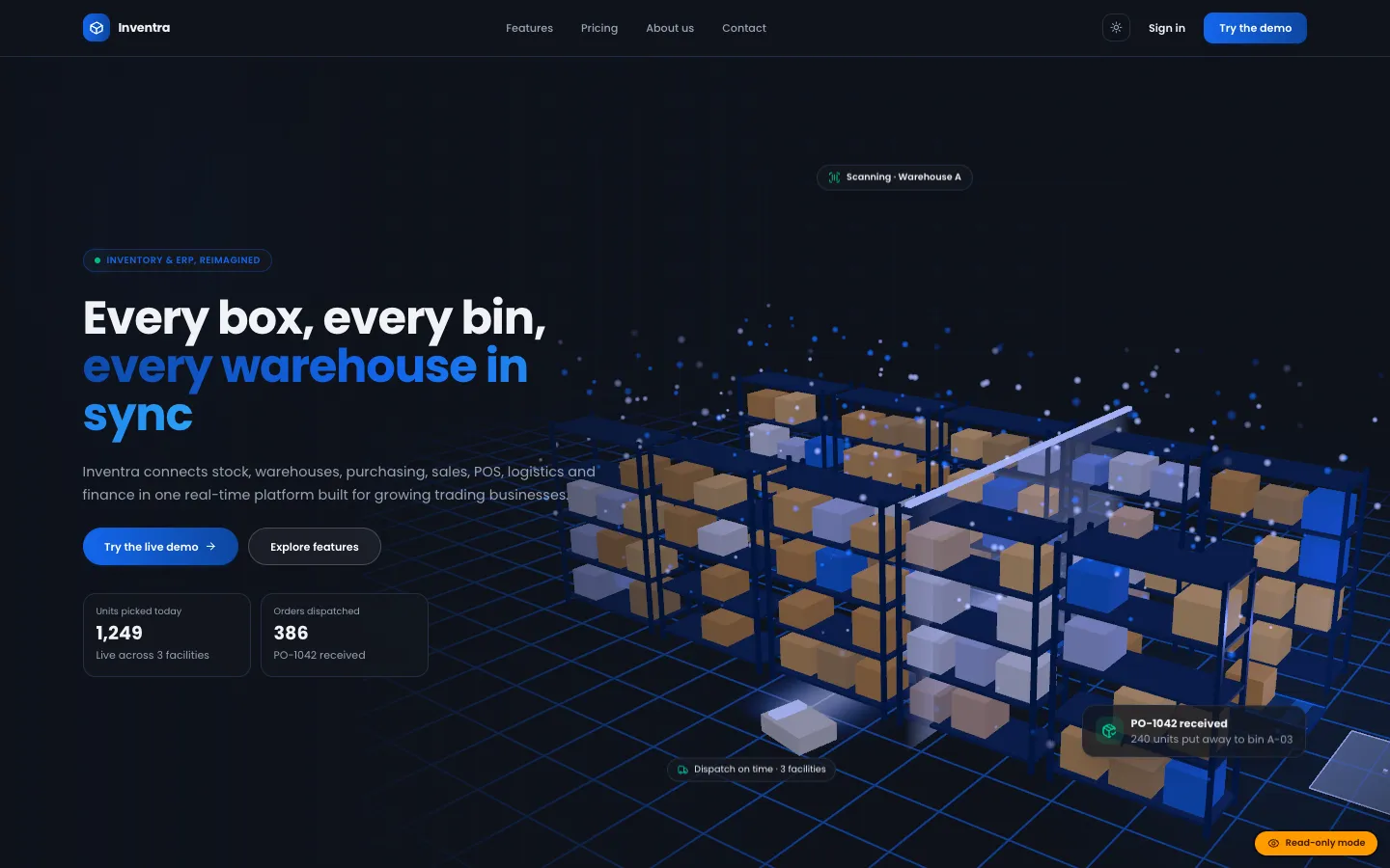 Inventra – Multi-tenant Inventory Management & ERP (Next.js + MongoDB) — preview 1