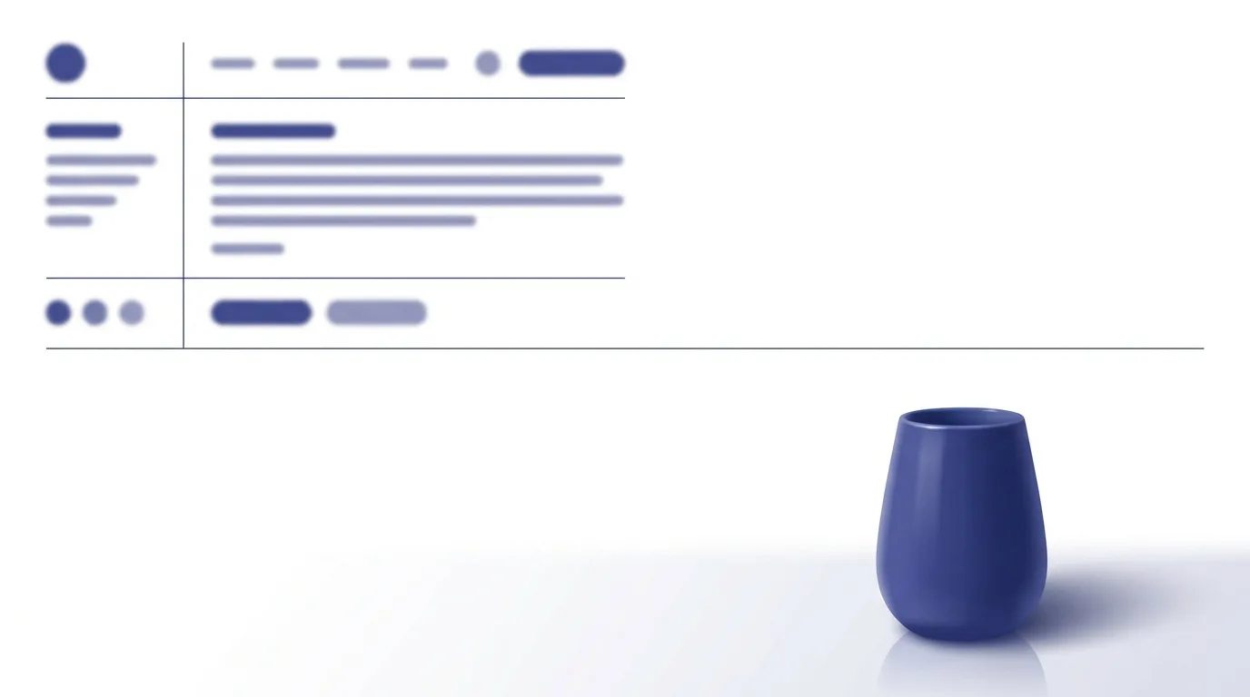 Minimalism example: a calm hero with generous white space and one accent colour